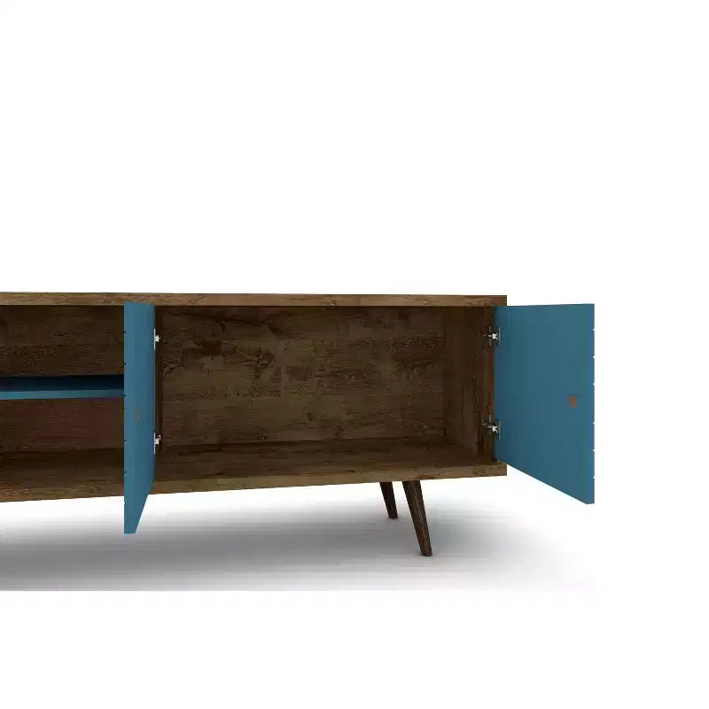 Mueble de TV Liberty de 2 estantes y 2 puertas para televisores de hasta 60 - Manhattan Comfort