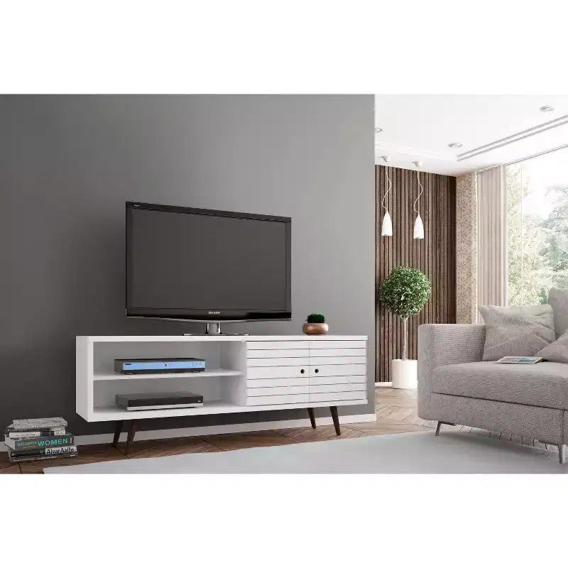 Mueble de TV Liberty de 2 estantes y 2 puertas para televisores de hasta 60 - Manhattan Comfort