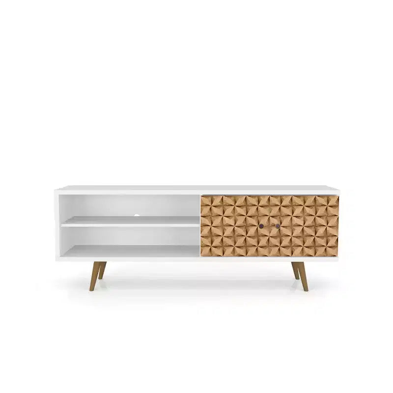 Mueble de TV Liberty de 2 estantes y 2 puertas para televisores de hasta 60 - Manhattan Comfort
