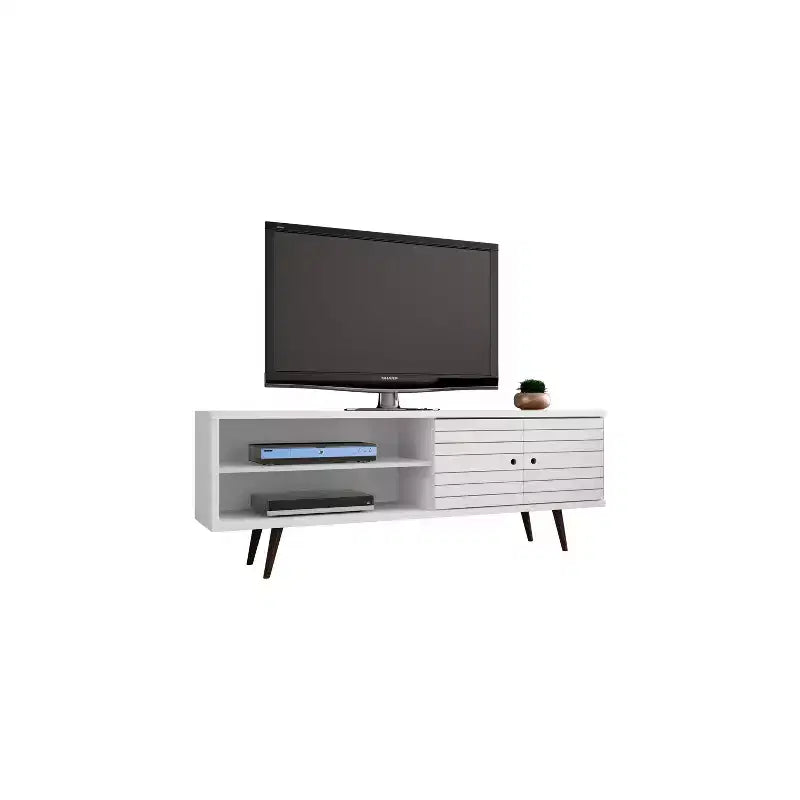 Mueble de TV Liberty de 2 estantes y 2 puertas para televisores de hasta 60 - Manhattan Comfort