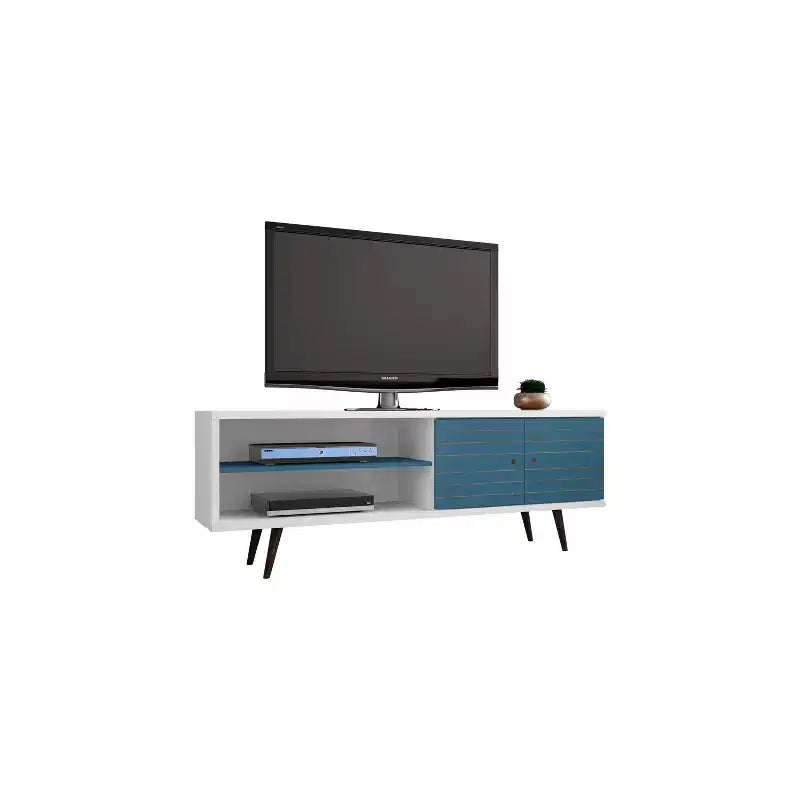 Mueble de TV Liberty de 2 estantes y 2 puertas para televisores de hasta 60 - Manhattan Comfort