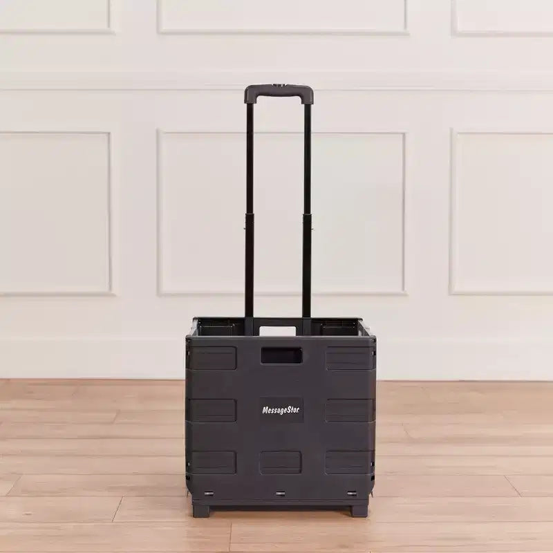 ECR4Kids Carrito utilitario plegable universal, organizador móvil, negro