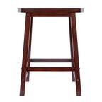 Taburete con forma de abanico Katashi Nogal - Winsome