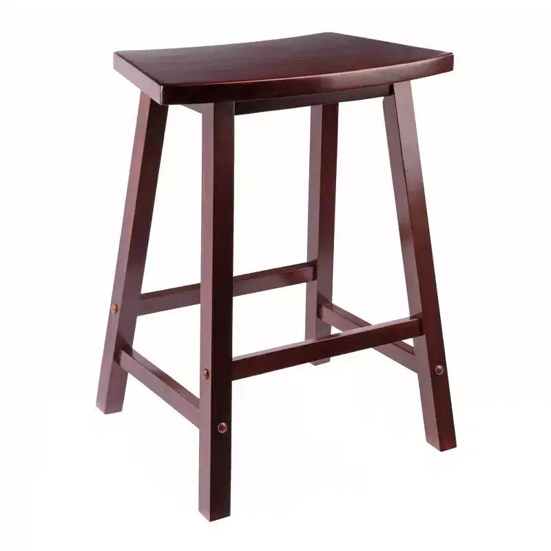 Taburete con forma de abanico Katashi Nogal - Winsome