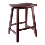 Taburete con forma de abanico Katashi Nogal - Winsome