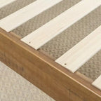 Cama con Plataforma Alexis Deluxe de Madera Rústica de Pino de 12 pulgadas - Zinus