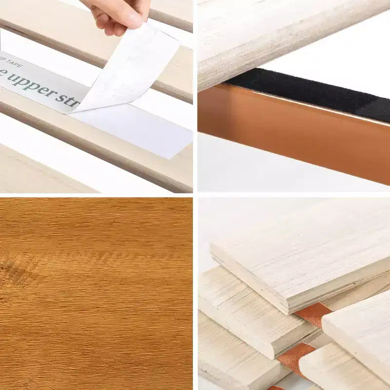 Cama con Plataforma Alexis Deluxe de Madera Rústica de Pino de 12 pulgadas - Zinus