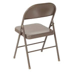 Flash Furniture Paquete de 4 Sillas Plegables Metálicas de la Serie HERCULES con Doble Refuerzo