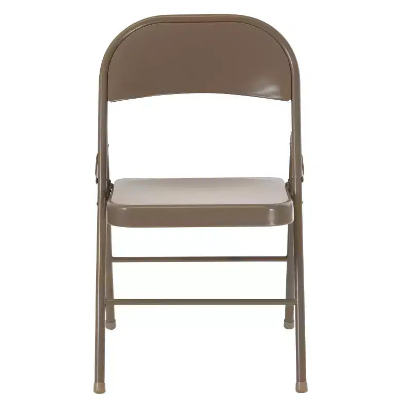 Flash Furniture Paquete de 4 Sillas Plegables Metálicas de la Serie HERCULES con Doble Refuerzo