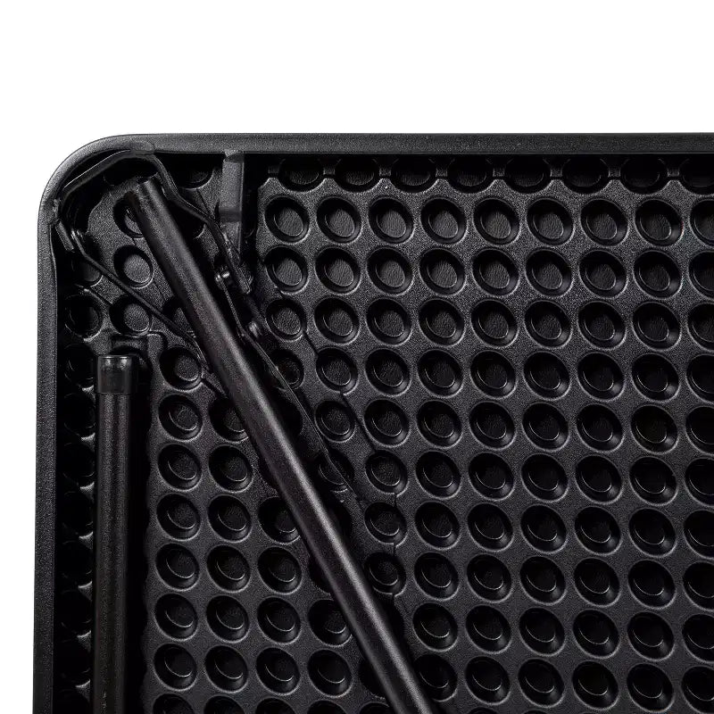Mesa Plegable Bi-Fold Cuadrada de Plástico de 2.83 Pies de Flash Furniture con Asa de Transporte
