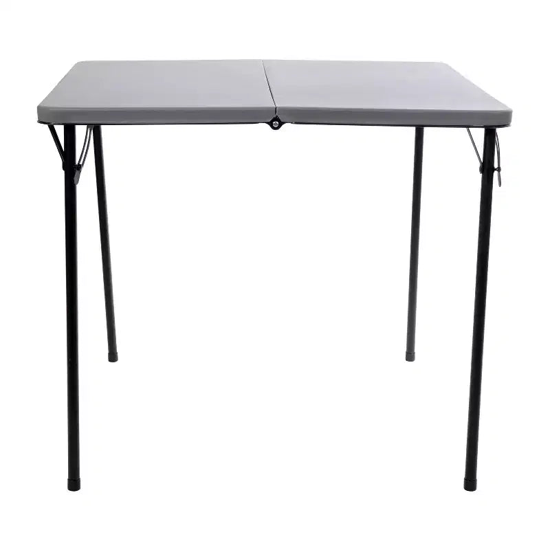Mesa Plegable Bi-Fold Cuadrada de Plástico de 2.83 Pies de Flash Furniture con Asa de Transporte