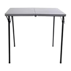 Mesa Plegable Bi-Fold Cuadrada de Plástico de 2.83 Pies de Flash Furniture con Asa de Transporte