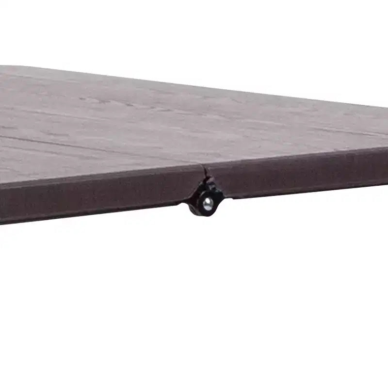 Mesa Plegable Bi-Fold Cuadrada de Plástico de 2.83 Pies de Flash Furniture con Asa de Transporte