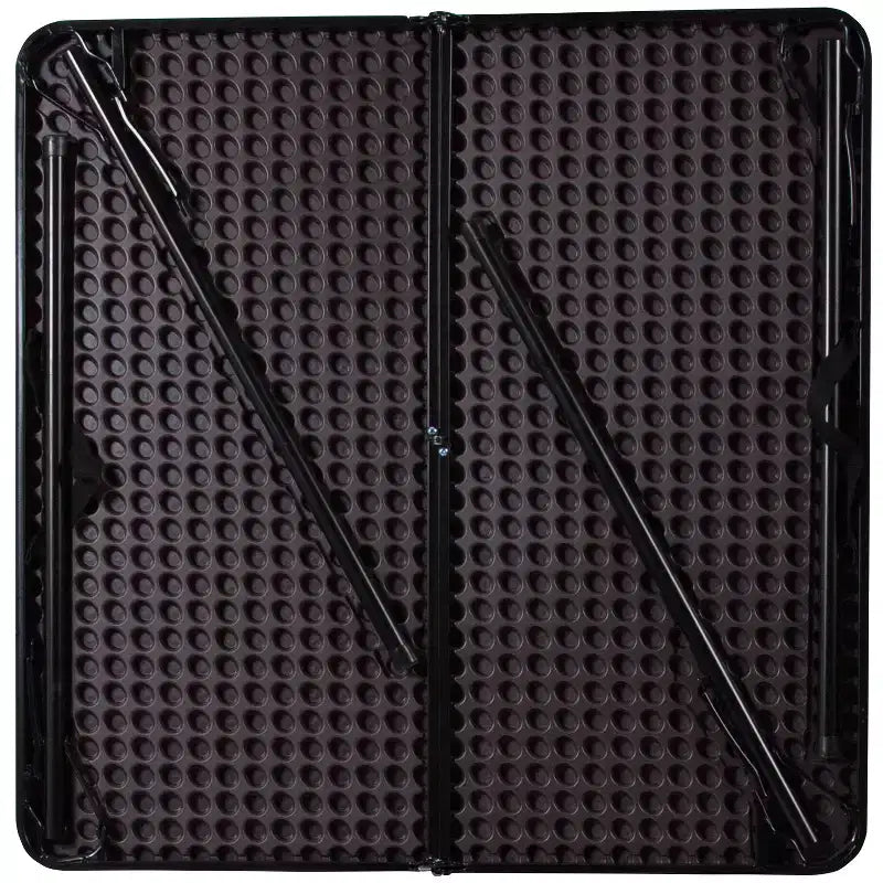 Mesa Plegable Bi-Fold Cuadrada de Plástico de 2.83 Pies de Flash Furniture con Asa de Transporte
