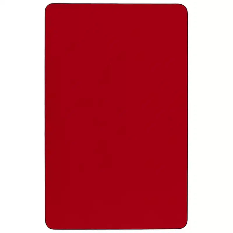 Mesa de actividades rectangular de laminado térmico Flash Furniture de 61 cm de ancho x 122 cm de largo - Patas ajustables de altura estándar