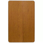 Mesa de actividades rectangular de laminado térmico Flash Furniture de 61 cm de ancho x 122 cm de largo - Patas ajustables de altura estándar