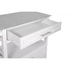 Carrito de cocina Cameron con cubierta de granito - Linon