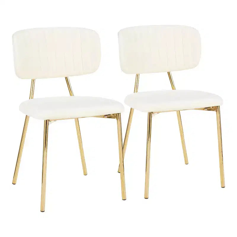 Juego de 2 sillas Bouton Contemporary Glam - LumiSource