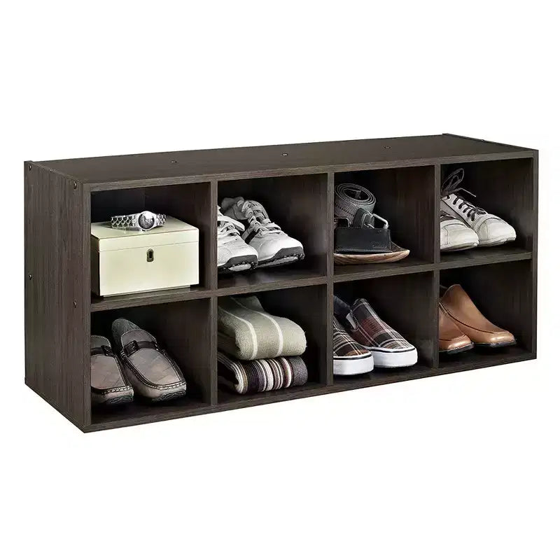 ClosetMaid 5081 Elegante estación de almacenamiento para organizar zapatos para hasta 16 pares de zapatos en Espresso con herrajes
