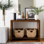 Espejo decorativo rectangular de 24 x 36 con esquinas redondeadas - Threshold diseñado con Studio McGee