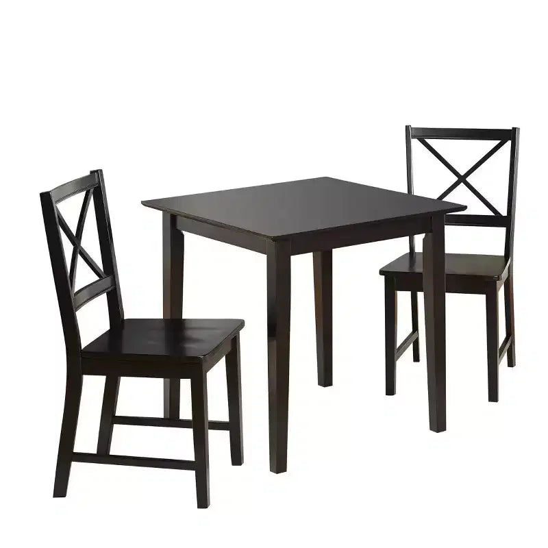 Juego de comedor de 3 piezas con respaldo cruzado - Buylateral