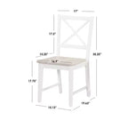 Juego de comedor de 3 piezas con respaldo cruzado - Buylateral
