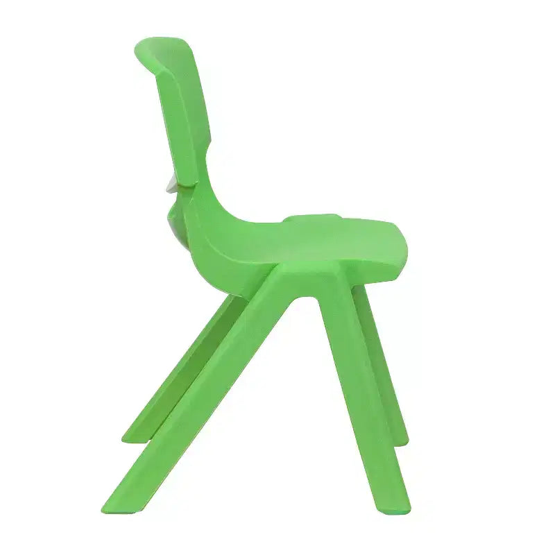Silla escolar apilable de plástico Emma and Oliver, paquete de 2, con asiento de 30,5 cm, asientos preescolares