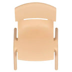 Silla escolar apilable de plástico Emma and Oliver, paquete de 2, con asiento de 30,5 cm, asientos preescolares