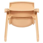 Silla escolar apilable de plástico Emma and Oliver, paquete de 2, con asiento de 30,5 cm, asientos preescolares