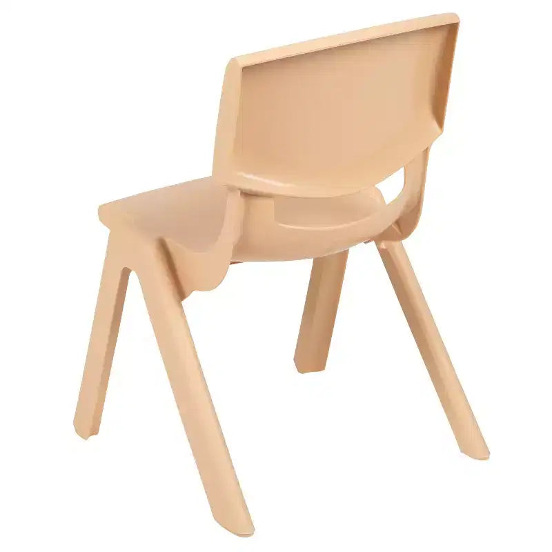 Silla escolar apilable de plástico Emma and Oliver, paquete de 2, con asiento de 30,5 cm, asientos preescolares