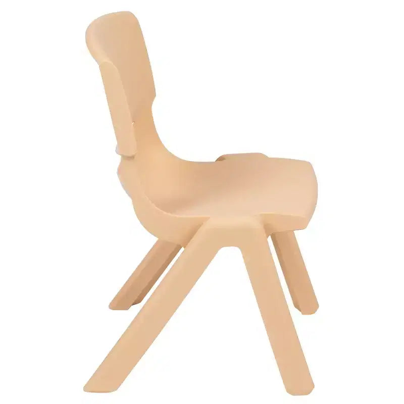 Silla escolar apilable de plástico Emma and Oliver, paquete de 2, con asiento de 30,5 cm, asientos preescolares