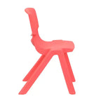 Silla escolar apilable de plástico Emma and Oliver, paquete de 2, con asiento de 30,5 cm, asientos preescolares