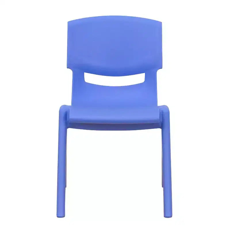 Silla escolar apilable de plástico Emma and Oliver, paquete de 2, con asiento de 30,5 cm, asientos preescolares