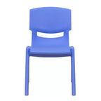 Silla escolar apilable de plástico Emma and Oliver, paquete de 2, con asiento de 30,5 cm, asientos preescolares
