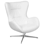 Emma and Oliver Home and Office Retro Swivel Wing Accent Chair