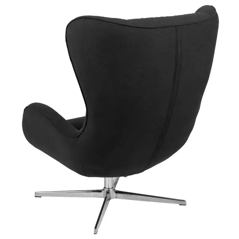 Sillón decorativo retro Emma y Oliver Home and Office giratorio con alas