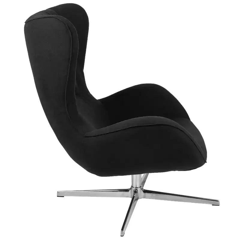 Sillón decorativo retro Emma y Oliver Home and Office giratorio con alas