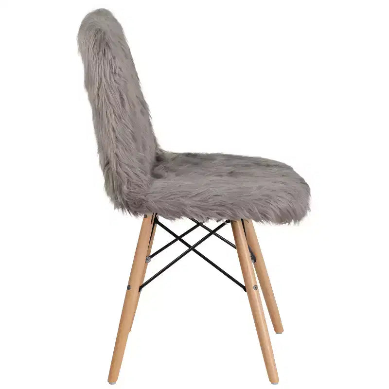 Sillón decorativo de pelo largo Shaggy de Emma y Oliver