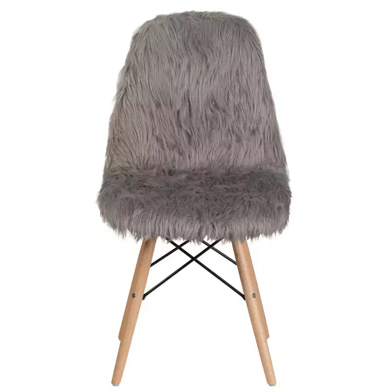 Sillón decorativo de pelo largo Shaggy de Emma y Oliver