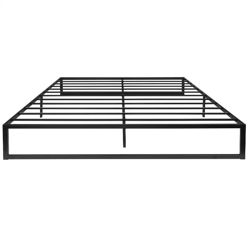 Estructura de cama metálica individual Emma and Oliver de 14 pulgadas/soporte de láminas de acero/no necesita somier