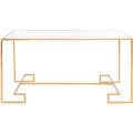 Burton Coffee Table - FOX2582A - Gold/Clear - Safavieh Couture