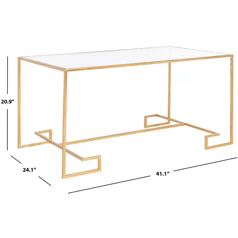 Mesa de centro Burton - FOX2582A - Dorado/Transparente - Safavieh Couture