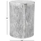 Taburete Forrest de metal - FOX5517A - Plateado - Safavieh Couture