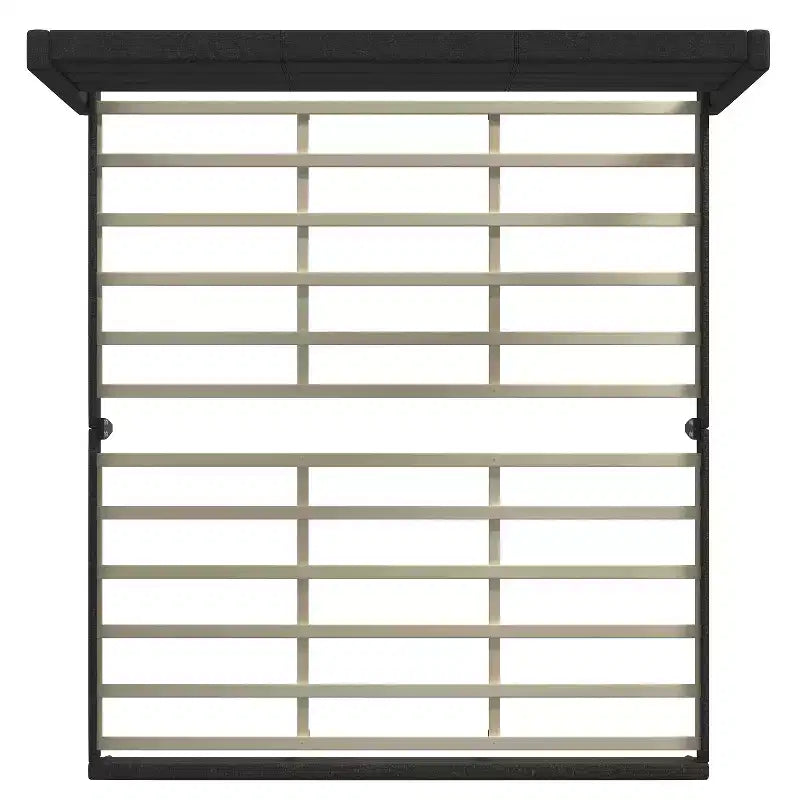 Glenwillow Home Pax - Estructura de cama tapizada tipo plataforma, elegante cabecera tipo ala, base para colchón, no necesita somier, fácil montaje