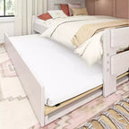 Cama litera doble sobre matrimonial estilo casa de campo Max & Lily con nido
