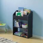 Estantería moderna de madera Basicwise con estante, para sala de juegos, dormitorio, sala de estar y oficina