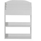 Estantería moderna de madera Basicwise con estante, para sala de juegos, dormitorio, sala de estar y oficina