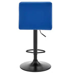 Taburete de bar ajustable Duval con cuero sintético y acabado metálico - Armen Living