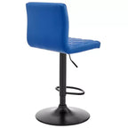 Taburete de bar ajustable Duval con cuero sintético y acabado metálico - Armen Living