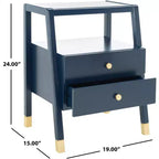 Mesa auxiliar Cove de 2 cajones y 1 estante - ACC6602 - Safavieh